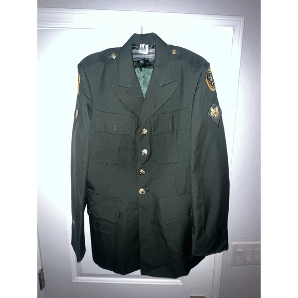 Vintage Army Specialist Dress Uniform‎ Jacket Green Vietnam Era 2nd Cavalry 489 - Picture 1 of 12
